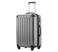 Hauptstadtkoffer Alex Valise Rigide Extensible 65 cm (74 L) avec Serrure TSA, Trolley de Voyage Robuste à 4 Doubles Roues, Argent