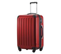 HAUPTSTADTKOFFER - Alex - Valise Moyenne Rigide Bagage Trolley 4 Roues, TSA, 65 cm, 74 litres, Rouge