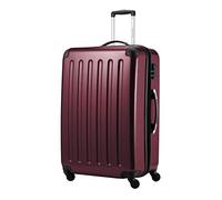 Hauptstadtkoffer Alex Valise Rigide Extensible 75 cm (119 L) avec Serrure à Combinaison, Trolley de Voyage Robuste à 4 Doubles Roues, Bourgogne