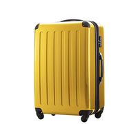 Hauptstadtkoffer Alex Valise Rigide Extensible 75 cm (119 L) avec Serrure TSA, Trolley de Voyage Robuste à 4 Doubles Roues, Jaune