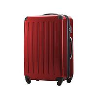 Hauptstadtkoffer Alex Valise Rigide Extensible 75 cm (119 L) avec Serrure TSA, Trolley de Voyage Robuste à 4 Doubles Roues, Rouge