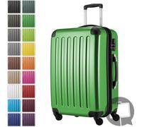 HAUPTSTADTKOFFER Alex - Valise rigide extensible avec 4 roulettes Check-In Trolley Valise de voyage avec soufflet extensible Check-In Bagages 158cm Hardcase Luggage 65 cm, 74 litres,Vert