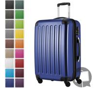 HAUPTSTADTKOFFER Alex - Valise rigide extensible avec 4 roulettes Check-In Trolley Valise de voyage avec soufflet extensible Check-In Bagages 158cm Hardcase Luggage 65 cm, 74 litres,Bleu foncé