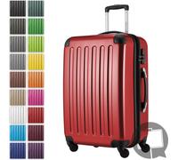 HAUPTSTADTKOFFER Alex - Valise rigide extensible avec 4 roulettes Check-In Trolley Valise de voyage avec soufflet extensible Bagage de soute 158cm Hardcase Luggage 65 cm, 74 litres,Rouge