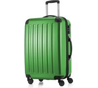 HAUPTSTADTKOFFER - Alex - Valise rigide extensible Trolley brillant coque rigide bagage à roulettes valise de voyage, 65 cm, 74 litres,Vert