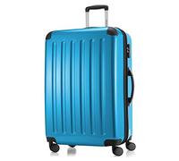 Hauptstadtkoffer - Alex - Valise Rigide Grande Bagage Trolley 4 Roues, 75 cm, 119 litres, Bleu Cyan