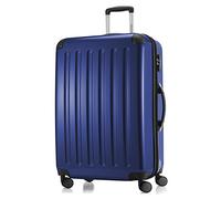 HAUPTSTADTKOFFER® - Alex - Valise Rigide Grande Bagage Trolley 4 Roues, 75 cm, 119 litres, Bleu Foncé