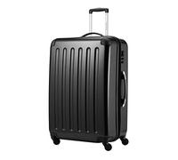 HAUPTSTADTKOFFER - Alex - Valise Rigide Grande Bagage Trolley 4 Roues, 75 cm, 119 litres, Noir