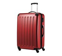 HAUPTSTADTKOFFER - Alex - Valise Rigide Grande Bagage Trolley 4 Roues, 75 cm, 119 litres, Rouge