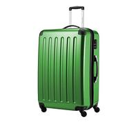 HAUPTSTADTKOFFER - Alex - Valise Rigide Grande Bagage Trolley 4 Roues, 75 cm, 119 litres, Vert