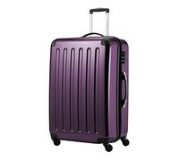 HAUPTSTADTKOFFER - Alex - Valise Rigide Grande Bagage Trolley 4 Roues, 75 cm, 119 litres, Violet