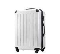 HAUPTSTADTKOFFER - Alex - Valise Rigide Grande Bagage Trolley 4 Roues, TSA, 75 cm, 119 litres, Blanc