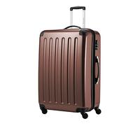 HAUPTSTADTKOFFER - Alex - Valise à coque dure Marron Brillant, TSA, 75 cm, 119 litres
