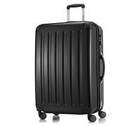 HAUPTSTADTKOFFER - Alex - Valise Rigide Grande Bagage Trolley 4 Roues, TSA, 75 cm, 119 litres, Noir