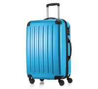 HAUPTSTADTKOFFER Alex - Valise rigide moyenne, serrure TSA, 4 roulettes, 65 cm, 74 litres, Bleu cyan