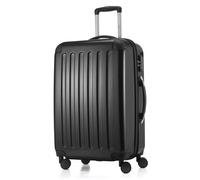 HAUPTSTADTKOFFER Alex - Valise rigide moyenne, serrure TSA, 4 roulettes, 65 cm, 74 litres, Noir