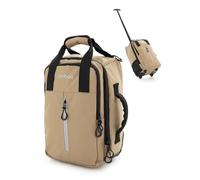 Hauptstadtkoffer Blnbag M7 - Trolley sous-siège 40×20×25 cm, matériau imperméable, Valise Cabine Cabin Bag Max 20L, Sac Avion léger 2 Roues, Compartiment pour Ordinateur Portable rembourré, Champagne