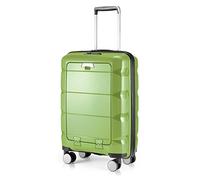 Hauptstadtkoffer - Britz - Handgepäck mit Laptop-Fach, Rollkoffer Reisekoffer Erweiterbar, TSA, 4 Rollen, Vert Clair, Handgepäck, Bagage à Main
