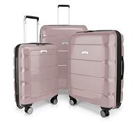Hauptstadtkoffer - Britz - Valise Rigide avec Compartiment pour Ordinateur Portable Valise à roulettes Valise à roulettes Valise de Voyage Extensible TSA 4 roulettes, Vieux Rose, 66 cm, Valise
