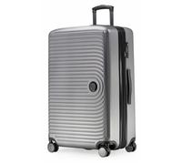 Hauptstadtkoffer HK28-5400-S Grande valise rigide 77 cm 130 L extensible Gris avec serrure et 4 roues silencieuses