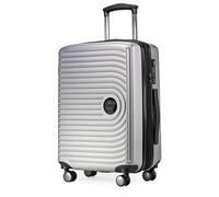 Hauptstadtkoffer Mitte - Bagage à Main 55X40X23, TSA, 4 Roulettes, Valise de Voyage, Valise Rigide, Valise à Roulettes, Valise Bagage à Main, Valise Bagage Cabine, Argent Mat