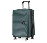 HAUPTSTADTKOFFER Mitte - Bagage cabine 55 × 40 × 23 cm, TSA, 4 roulettes, Valise rigide, Valise à main, Vert forêt