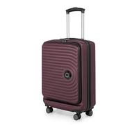 Hauptstadtkoffer Mitte - Bagage Cabine Ouverture par Le Haut 55 x 40 x 20 cm, TSA, 4 roulettes, Valise de Voyage, Valise Rigide, Trolley, Valise Cabine, Bourgogne