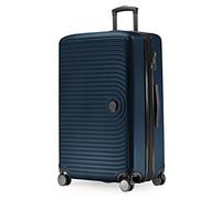 Hauptstadtkoffer Mitte - Grande Valise Rigide, TSA, 4 Roulettes, Bagage en Soute avec Extension de Volume de 8 Cm, 77 Cm, 130 Litres, Bleu Foncé