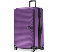 HAUPTSTADTKOFFER Mitte - Grande valise avec 4 doubles roulettes, valise trolley stable à coque dure TSA XXL extension, 77cm, 130 litres,Aubergine