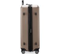 HAUPTSTADTKOFFER Mitte - Grande valise avec 4 doubles roulettes, valise trolley stable à coque dure TSA XXL extension, 77cm, 130 litres,Champagne