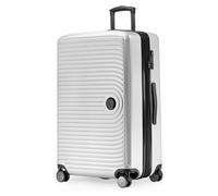 HAUPTSTADTKOFFER Mitte - Grande valise rigide 77 cm 130 L Blanc mat, TSA, 4 roulettes, extension +8 cm