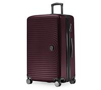 Hauptstadtkoffer - MITTE - Grande Valise à roulettes, Bagage Coque Rigide avec Extension de Volume de 8 cm, Verrouillage TSA, 4 roulettes jumelées caoutchoutées, 77 cm, 130 L, Bourgogne