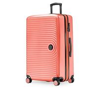 Hauptstadtkoffer - Mitte - Grande Valise Rigide, Trolley, Valise, TSA, 4 roulettes, Bagage en soute avec Extension de Volume de 8 cm, 77 cm, 130 litres, Corail