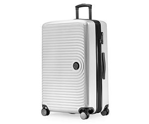 Hauptstadtkoffer - Mitte - Grande Valise Rigide, Trolley, Valise, TSA, 4 roulettes, Bagage en soute avec Extension de Volume de 8 cm, 77 cm, 130 litres, Blanc