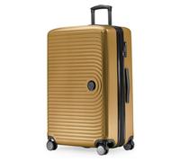 HAUPTSTADTKOFFER Mitte - Grande valise rigide, TSA, 4 roulettes, bagage en soute avec extension de 8 cm, 77 cm, 130 L, Or d’automne