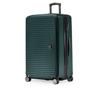 HAUPTSTADTKOFFER Mitte - Grande valise rigide, TSA, 4 roulettes, bagage en soute avec extension de 8 cm, 77 cm, 130 L, Vert forêt
