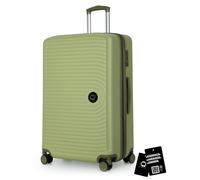 HAUPTSTADTKOFFER Mitte - Grande valise rigide, TSA, 4 roulettes, bagage en soute avec extension de 8 cm, 77 cm, 130 L, Kiwi