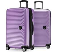 HAUPTSTADTKOFFER - Mitte - Lot de 2 valises à coque dure de taille moyenne Trolleys avec soufflet extensible Trolley de voyage,bleu foncé