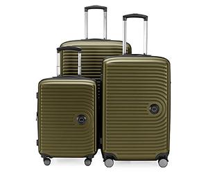 Hauptstadtkoffer - Mitte - Lot de 3 Valises - Valise Bagage à Main 55 cm, Trolley Moyen 68 cm + Grande Valise de Voyage 77 cm, Coque Rigide ABS, TSA, Avocate