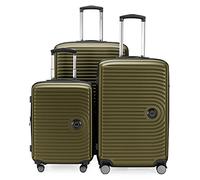 Hauptstadtkoffer Mitte - Lot de 3 Valises - Valise Bagage à Main 55 Cm, Valise Moyenne 68 Cm + Grande Valise de Voyage 77 Cm, Coque Rigide ABS, TSA, Avocat