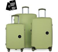 Hauptstadtkoffer MITTE - Set de bagages 3 tailles de valises + étiquette de nom numérique, valise avec extension XL Bagages de bord Bagages de soute - ,Kiwi