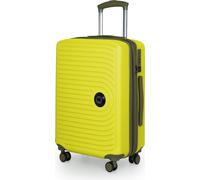 HAUPTSTADTKOFFER Mitte - Valise bagage à main 55x40x23 cm avec extension XL Bagage de bord Trolley cabine avion, 4 roues, Hand Luggage TSA, 55 litresLemon