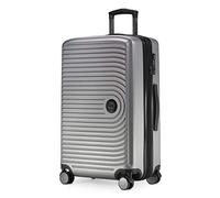 Hauptstadtkoffer - Mitte - Valise Moyenne à Coque Rigide, TSA, 4 Roues, Bagage en soute avec Extension de Volume de 8 cm, 68 cm, 88 L, Argent