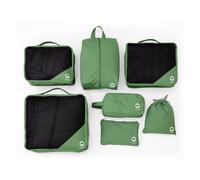 Hauptstadtkoffer - Organisateur de valise, Ensemble de 7 pièces, Ensemble d'organisateurs de valise gain de place, Vert