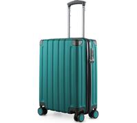 HAUPTSTADTKOFFER - Q-Damm - Bagage à main valise avion trolley 4 roues valise cabine Cabin Size Hand Luggage TSA, 54 cm, 38 litres Aquagrün