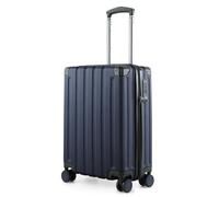Hauptstadtkoffer Q-Damm - Equipaje de Mano 54x37x21, TSA, 4 ruedas, maleta de viaje, maleta rígida, maleta Con ruedas, maleta de cabina, Azul Oscuro