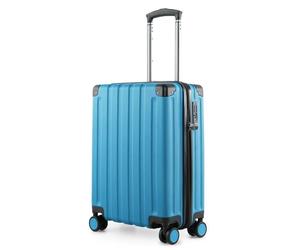 Hauptstadtkoffer Q-Damm - Equipaje de Mano 54x37x21, TSA, 4 ruedas, maleta de viaje, maleta rígida, maleta Con ruedas, maleta de cabina, Azul Cian