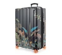 Hauptstadtkoffer Q-Damm - Grande Valise Extensible 4 Roues, 78 cm / 133 L, Bagage Enregistrement Rigide Polycarbonate/ABS, Serrure TSA, Design Léopard