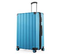 HAUPTSTADTKOFFER Q-Damm - Grande valise rigide, TSA, 4 roulettes, 75 cm, 110 litres, Bleu cyan