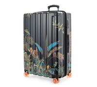 HAUPTSTADTKOFFER Q-Damm - Grande valise rigide, TSA, 4 roulettes, 78 cm, 110 litres, Motif Léopard